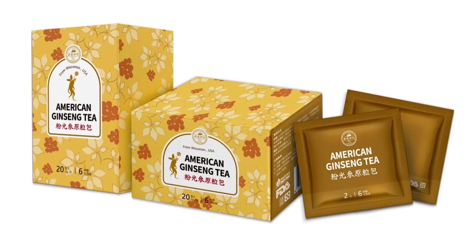美國許氏粉光參茶包 (20包裝)